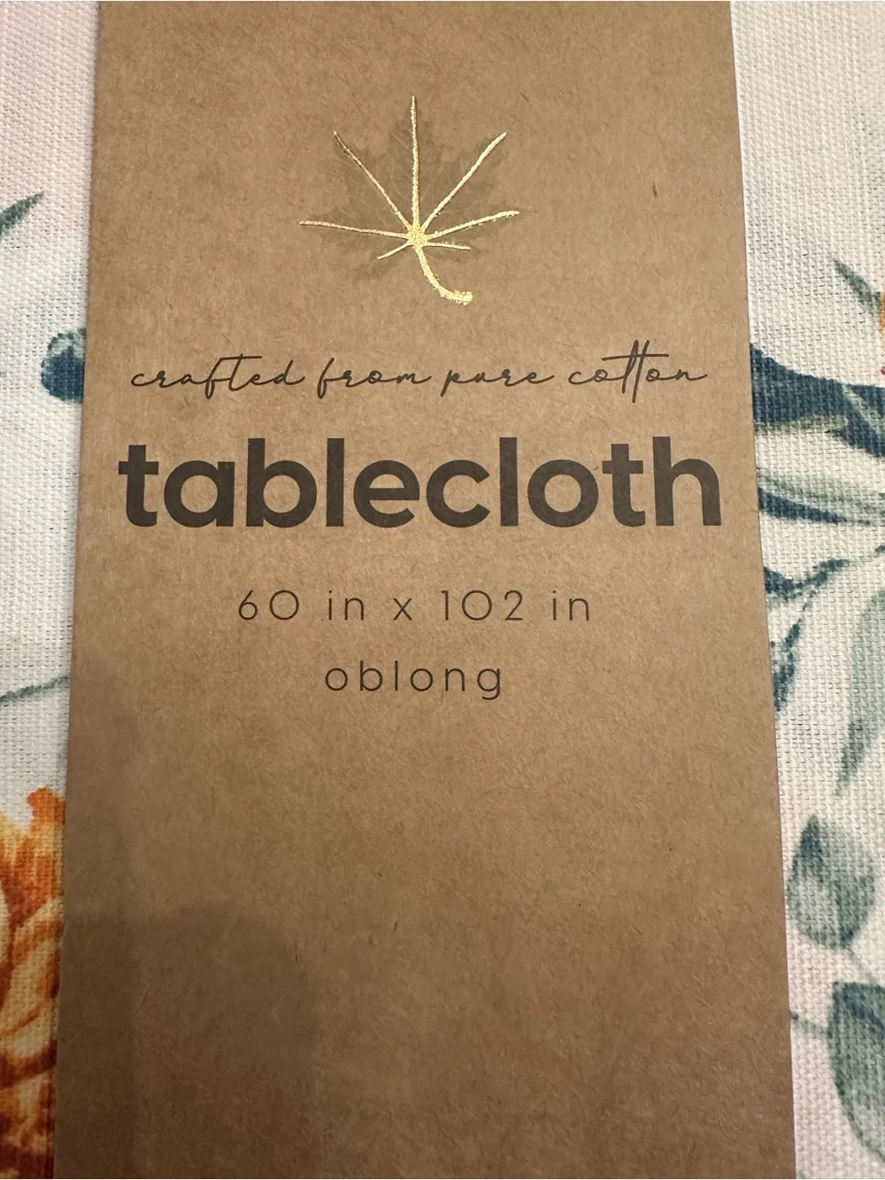 Nordstrom Cotton Tablecloth - White, Orange, Green, Blue